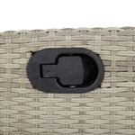 Casa si Gradina - Gradina si terasa - Mobilier exterior - Scaune si sezlonguri gradina - Scaune de gradina rabatabile cu perne, 2 buc., gri, poliratan - Infinity.ro