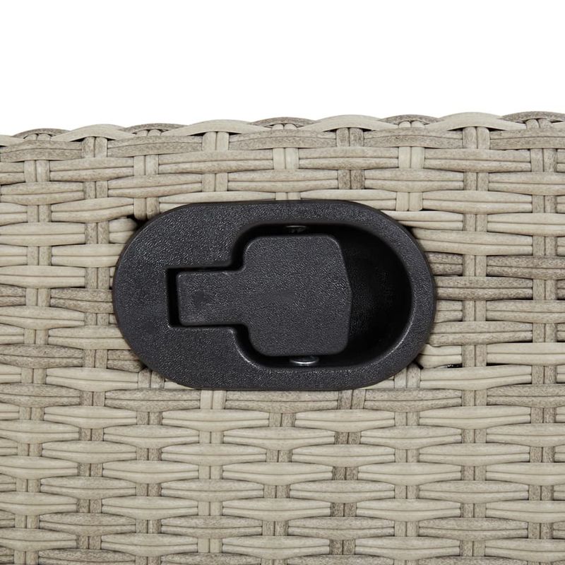 Casa si Gradina - Gradina si terasa - Mobilier exterior - Scaune si sezlonguri gradina - Scaune de gradina rabatabile cu perne, 2 buc., gri, poliratan - Infinity.ro