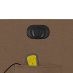 Ingrijire personala si Cosmetice - Sanatate si wellness - Articole wellness - Fotolii de masaj - Fotoliu electric de masaj rabatabil cu ridicare, maro, textil - Infinity.ro