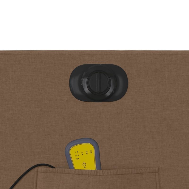 Ingrijire personala si Cosmetice - Sanatate si wellness - Articole wellness - Fotolii de masaj - Fotoliu electric de masaj rabatabil cu ridicare, maro, textil - Infinity.ro