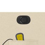 Ingrijire personala si Cosmetice - Sanatate si wellness - Articole wellness - Fotolii de masaj - Fotoliu electric de masaj rabatabil cu ridicare, crem, textil - Infinity.ro