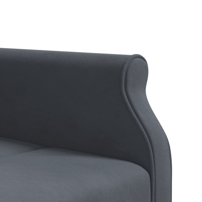 Casa si Gradina - Mobilier - Canapele si coltare - Canapele - Canapea extensibila in forma de L gri 271x140x70 cm catifea - Infinity.ro