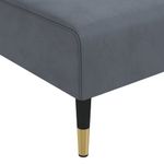 Casa si Gradina - Mobilier - Canapele si coltare - Canapele - Canapea extensibila in forma de L gri 271x140x70 cm catifea - Infinity.ro
