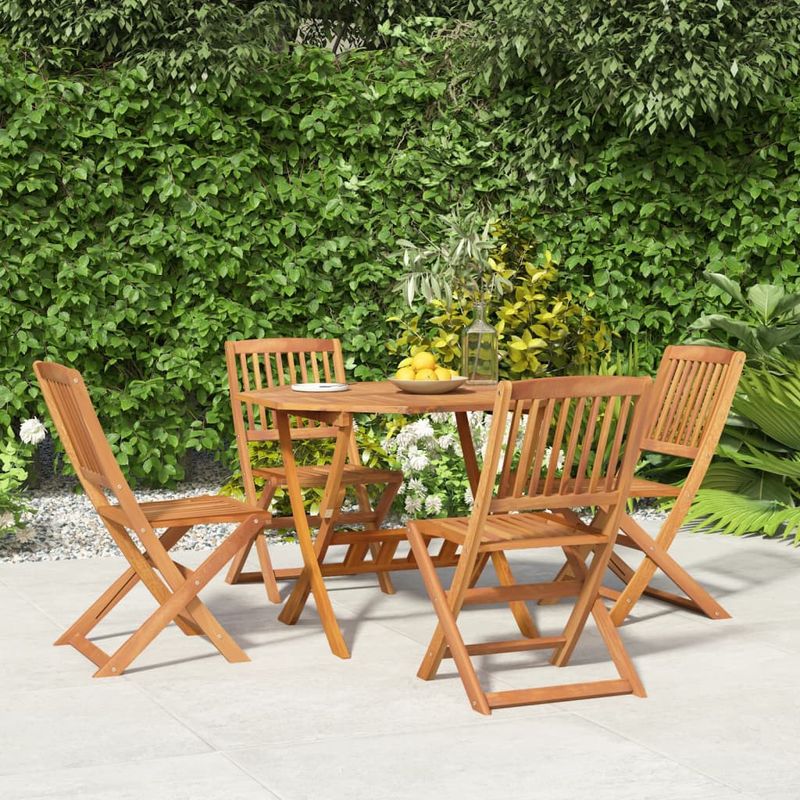 Casa si Gradina - Gradina si terasa - Mobilier exterior - Seturi mobila gradina - Set mobilier de gradina, 5 piese, lemn masiv de acacia - Infinity.ro