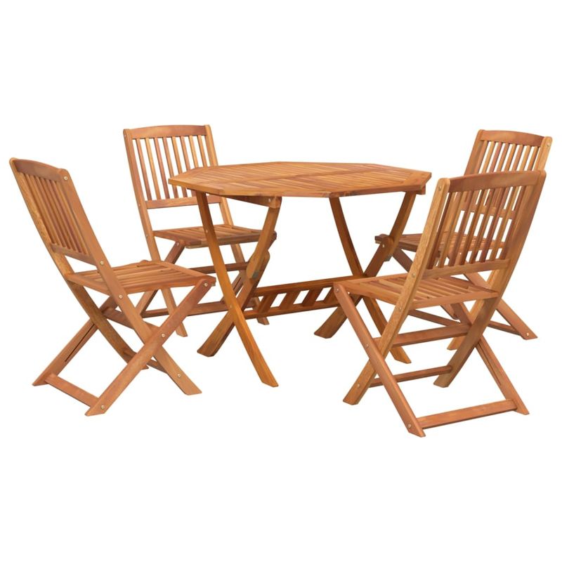 Casa si Gradina - Gradina si terasa - Mobilier exterior - Seturi mobila gradina - Set mobilier de gradina, 5 piese, lemn masiv de acacia - Infinity.ro