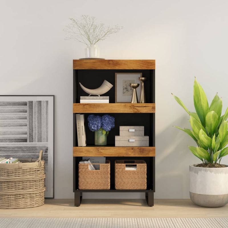 Casa si Gradina - Mobilier - Comode si corpuri - Noptiere - Dulap lateral, 60x33x107 cm, din lemn masiv de mango - Infinity.ro