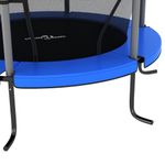 Jucarii, Copii si Bebe - Jucarii si jocuri - Jucarii de exterior - Trambuline copii - Trambulina cu plasa de siguranta, albastru, 140x160cm, rotund - Infinity.ro
