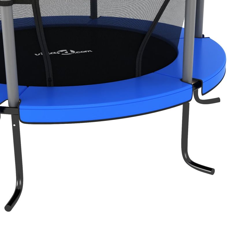 Jucarii, Copii si Bebe - Jucarii si jocuri - Jucarii de exterior - Trambuline copii - Trambulina cu plasa de siguranta, albastru, 140x160cm, rotund - Infinity.ro