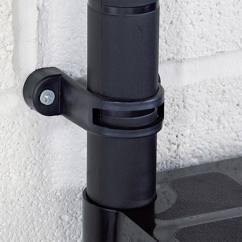 Casa si Gradina - Mobilier - Biblioteci si rafturi - Rafturi - Raft de depozitare cu 4 polite, negru, 61x30,5x130 cm, plastic - Infinity.ro