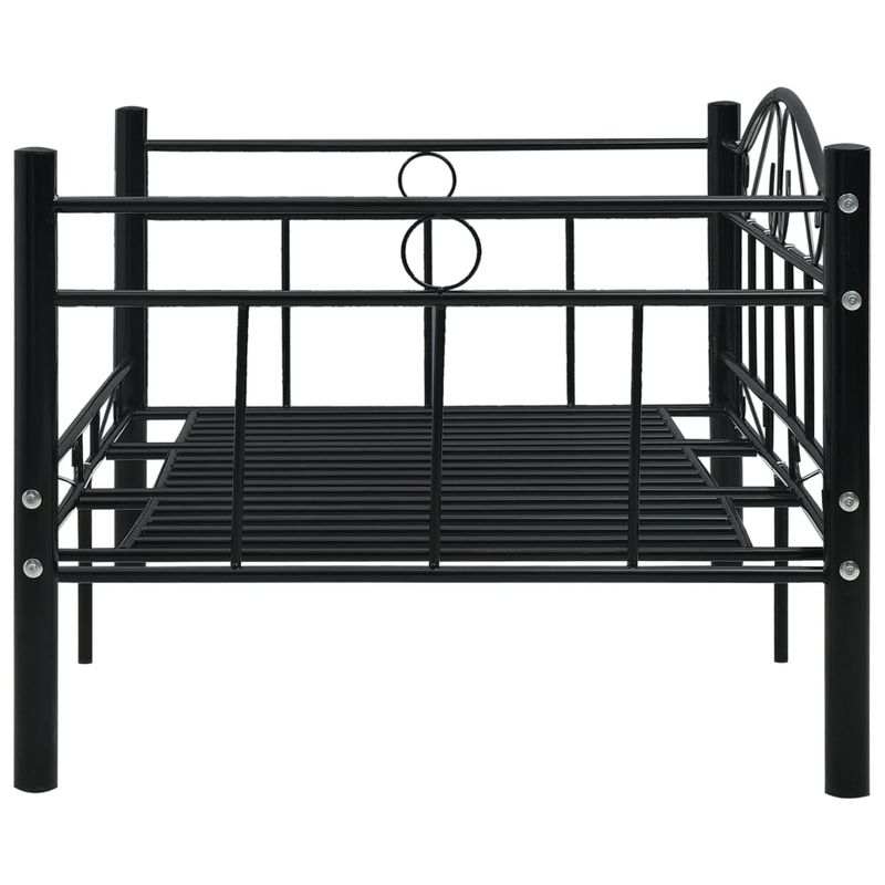 Casa si Gradina - Mobilier - Paturi si accesorii - Paturi - Cadru pat de zi, negru, 90x200 cm, metal - Infinity.ro