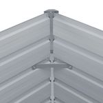 Casa si Gradina - Gradinarit si plante - Plante si ghivece - Ghivece si suporturi - Strat inaltat gradina, antracit, 100x100x45 cm, otel galvanizat - Infinity.ro