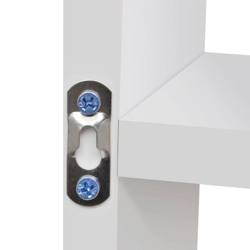 Casa si Gradina - Mobilier - Biblioteci si rafturi - Rafturi - Raft de prezentare suspendat pe perete, 8 compartimente, alb - Infinity.ro