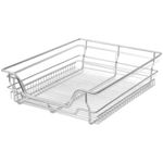 Casa si Gradina - Bucatarie si vesela - Organizare si depozitare bucatarie - Suporturi tacamuri si vase - Cos din sarma retractabil, 2 buc., argintiu, 500 mm - Infinity.ro