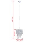 Casa si Gradina - Corpuri si surse de iluminat - Veioze si lampi - Lampadare - Candelabru cu pandantiv din cristal, 22,5 x 30,5 cm - Infinity.ro