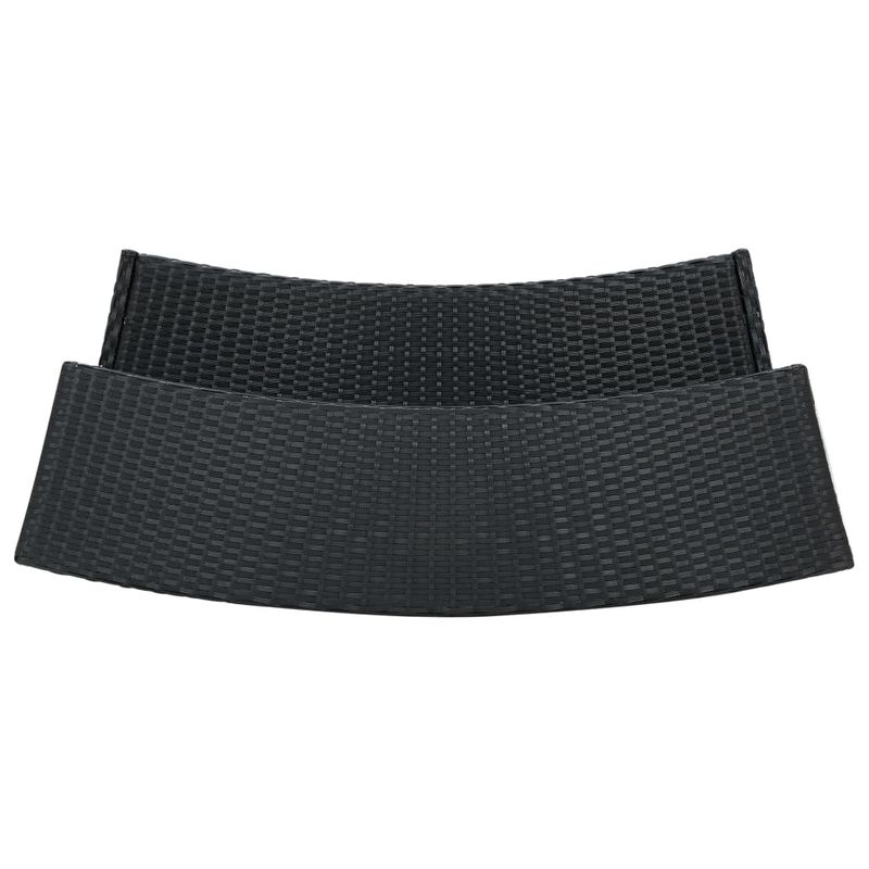 Casa si Gradina - Gradina si terasa - Mobilier exterior - Seturi mobila gradina - Set mobilier bar de gradina cu perne, 3 piese, negru - Infinity.ro