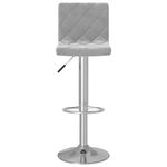 Casa si Gradina - Mobilier - Scaune si fotolii - Scaune - Scaune de bar, 2 buc., gri deschis, catifea - Infinity.ro