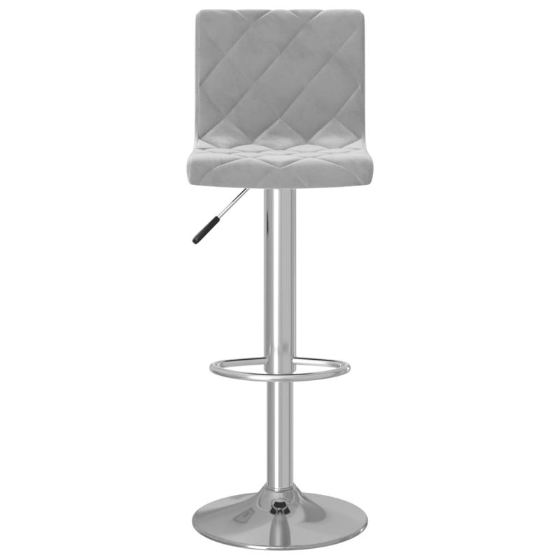 Casa si Gradina - Mobilier - Scaune si fotolii - Scaune - Scaune de bar, 2 buc., gri deschis, catifea - Infinity.ro