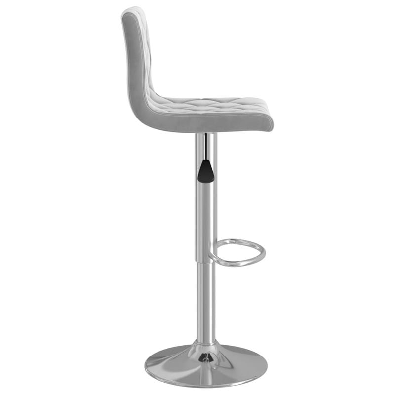 Casa si Gradina - Mobilier - Scaune si fotolii - Scaune - Scaune de bar, 2 buc., gri deschis, catifea - Infinity.ro
