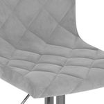 Casa si Gradina - Mobilier - Scaune si fotolii - Scaune - Scaune de bar, 2 buc., gri deschis, catifea - Infinity.ro