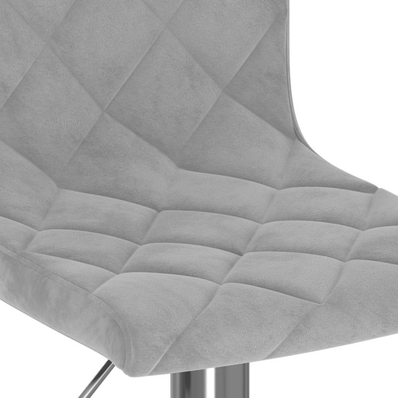Casa si Gradina - Mobilier - Scaune si fotolii - Scaune - Scaune de bar, 2 buc., gri deschis, catifea - Infinity.ro