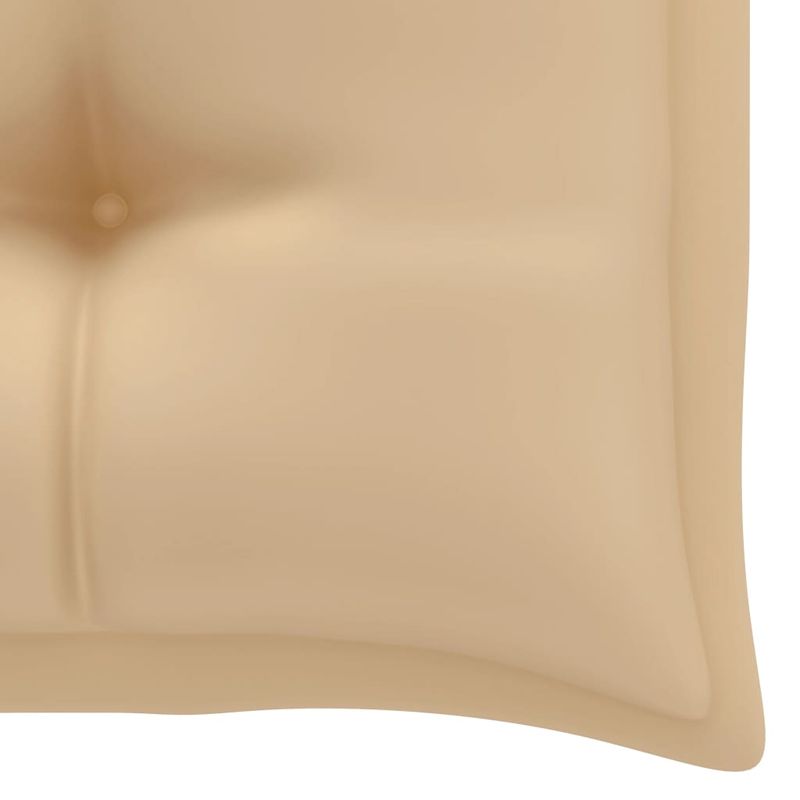 Casa si Gradina - Gradina si terasa - Balansoare si hamace - Balansoare - Balansoar 2 locuri, frunze de palmier și pernă, 202 cm, bambus, bej - Infinity.ro