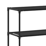 Casa si Gradina - Mobilier - Mobilier baie - Etajere baie - Etajera peste masina de spalat cu 3 polite negru 69x28x169 cm - Infinity.ro