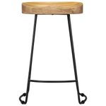 Casa si Gradina - Mobilier - Scaune si fotolii - Scaune - Scaune de bar Gavin, 2 buc., lemn masiv de mango, maro deschis, mărime 45x40x62 cm - Infinity.ro