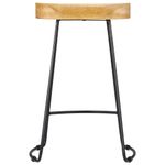Casa si Gradina - Mobilier - Scaune si fotolii - Scaune - Scaune de bar Gavin, 2 buc., lemn masiv de mango, maro deschis, mărime 45x40x62 cm - Infinity.ro