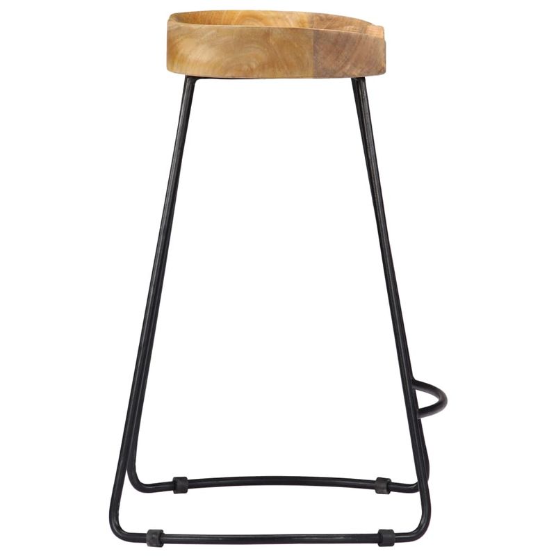 Casa si Gradina - Mobilier - Scaune si fotolii - Scaune - Scaune de bar Gavin, 2 buc., lemn masiv de mango, maro deschis, mărime 45x40x62 cm - Infinity.ro
