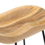 Casa si Gradina - Mobilier - Scaune si fotolii - Scaune - Scaune de bar Gavin, 2 buc., lemn masiv de mango, maro deschis, mărime 45x40x62 cm - Infinity.ro