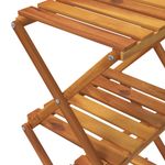 Casa si Gradina - Mobilier - Biblioteci si rafturi - Biblioteci - Raft pliabil cu 3 niveluri, maro, 43x31x63 cm lemn masiv acacia - Infinity.ro