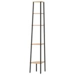 Casa si Gradina - Mobilier - Biblioteci si rafturi - Biblioteci - Raft de colt cu 5 niveluri maro deschis/negru 45,5x31,5x180 cm - Infinity.ro