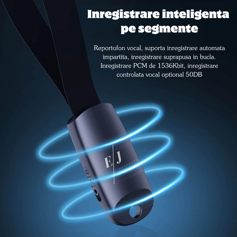 Laptop, Telefoane si Tablete - Wearables si gadgeturi - Gadgeturi - Dispozitive spionaj - Mini reportofon cu microfon ascuns, activare vocala, 16GB - S26 - Infinity.ro