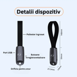 Laptop, Telefoane si Tablete - Wearables si gadgeturi - Gadgeturi - Dispozitive spionaj - Mini reportofon cu microfon ascuns, activare vocala, 16GB - S26 - Infinity.ro