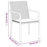 Casa si Gradina - Gradina si terasa - Mobilier exterior - Seturi mobila gradina - Set mobilier de gradina cu perne, 5 piese, poliratan si otel - Infinity.ro