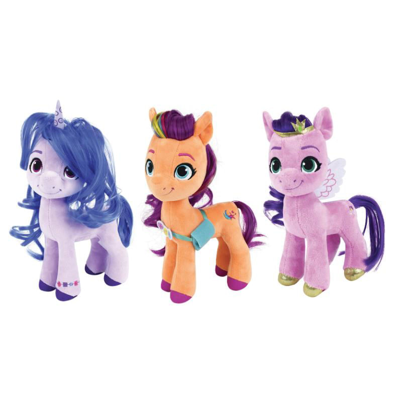 Jucarii, Copii si Bebe - Jucarii si jocuri - Jucarii de plus - Jucarie Plus Jemini 21cm cu pieptan My Little Pony - Izzy - Infinity.ro