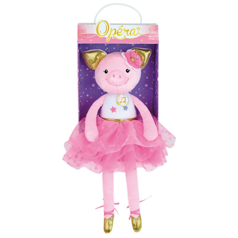 Jucarii, Copii si Bebe - Jucarii si jocuri - Jucarii de plus - Jucarie Plus Muzicala Jemini 40cm Balerina Purcelus La Opera - Infinity.ro