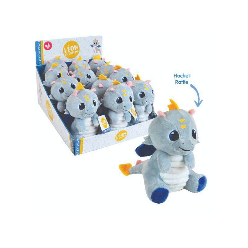 Jucarii, Copii si Bebe - Jucarii si jocuri - Jucarii de plus - Zornaitoare De Plus Jemini 17cm Leon Dragonul - Infinity.ro