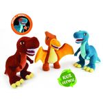 Jucarii, Copii si Bebe - Jucarii si jocuri - Jucarii de plus - Jucarie Plus Muzicala Jemini Cu Lumini 25cm Dinozaur - T-Rex - Infinity.ro