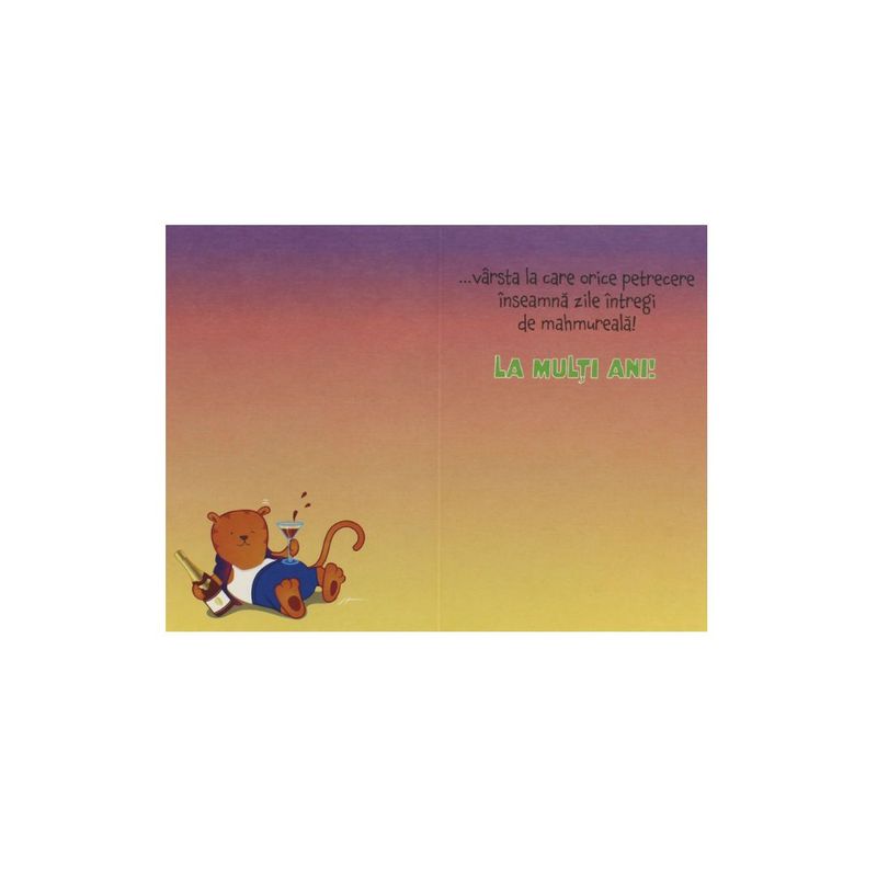 Market - Cadouri - Felicitari - Felicitare cu mesaj haios Happy life - Infinity.ro