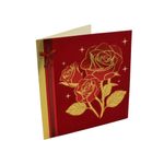 Market - Cadouri - Felicitari - Felicitare Gold Beautiful Roses - Infinity.ro