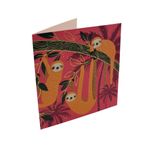 Market - Cadouri - Felicitari - Felicitare Gold Square Sloths - Infinity.ro