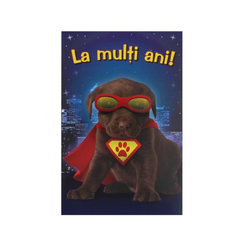 Market - Cadouri - Felicitari - Felicitare Gold Super Dog - Infinity.ro