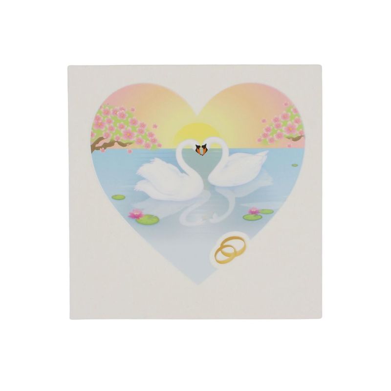 Market - Cadouri - Felicitari - Felicitare Gold Loving Swans - Infinity.ro