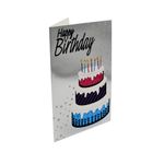 Market - Cadouri - Felicitari - Felicitare Gold Silvery B-day - Infinity.ro