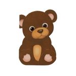 Market - Cadouri - Felicitari - Felicitare Gold Furry Bear - Infinity.ro