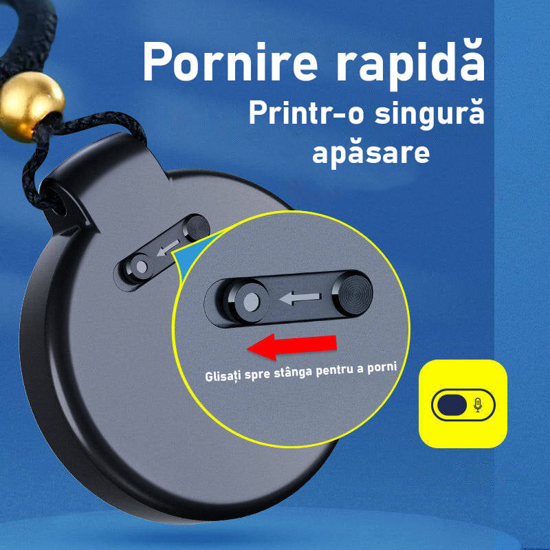 TV, Audio-Video si Foto - Portabile audio - Reportofoane - Mini reportofon breloc, S30, activare vocala, 8 GB - Infinity.ro