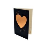 Market - Cadouri - Felicitari - Felicitare Gold Gleaming Heart - Infinity.ro