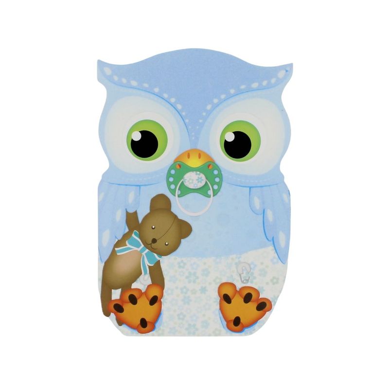 Market - Cadouri - Felicitari - Felicitare Gold Baby Owl Boy - Infinity.ro