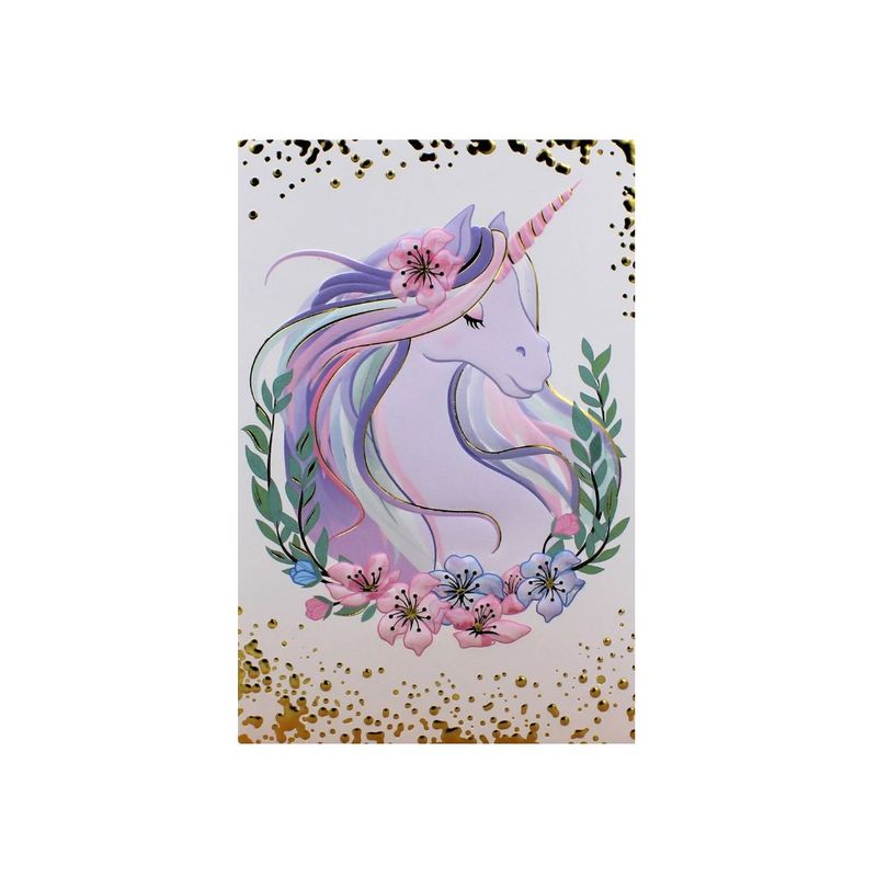 Market - Cadouri - Felicitari - Felicitare Gold Charming Unicorn - Infinity.ro